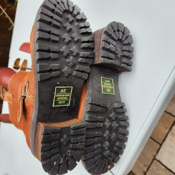 American Eagle Outfitters Women's Genuine leather Brown Pull-on Boots Size 8 US - Picture 5 of 13